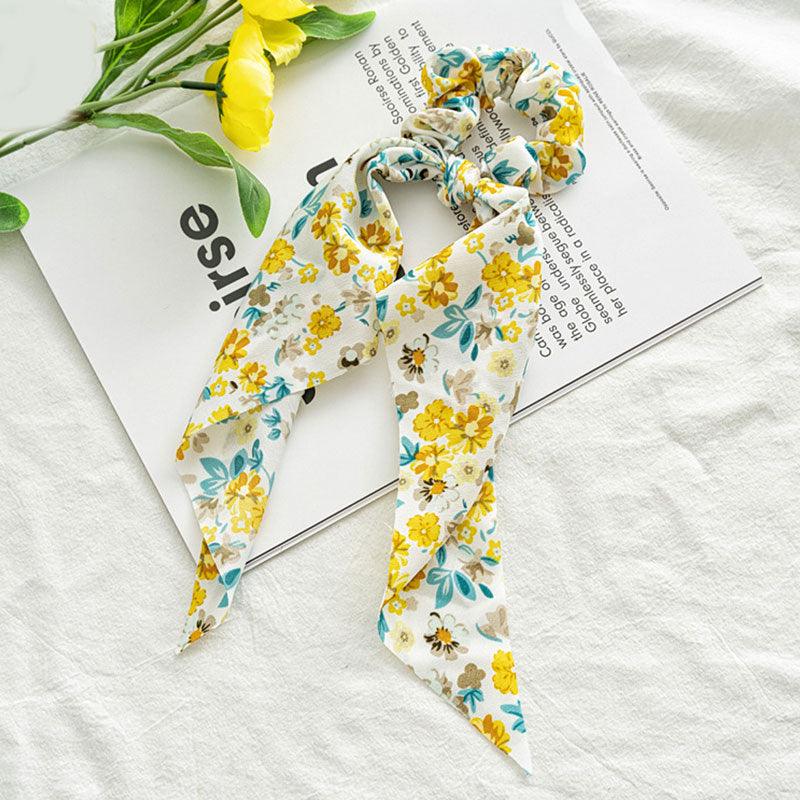 Boho Chic Ribbon Hair Scrunchies Hair Tie - The Burner Shop