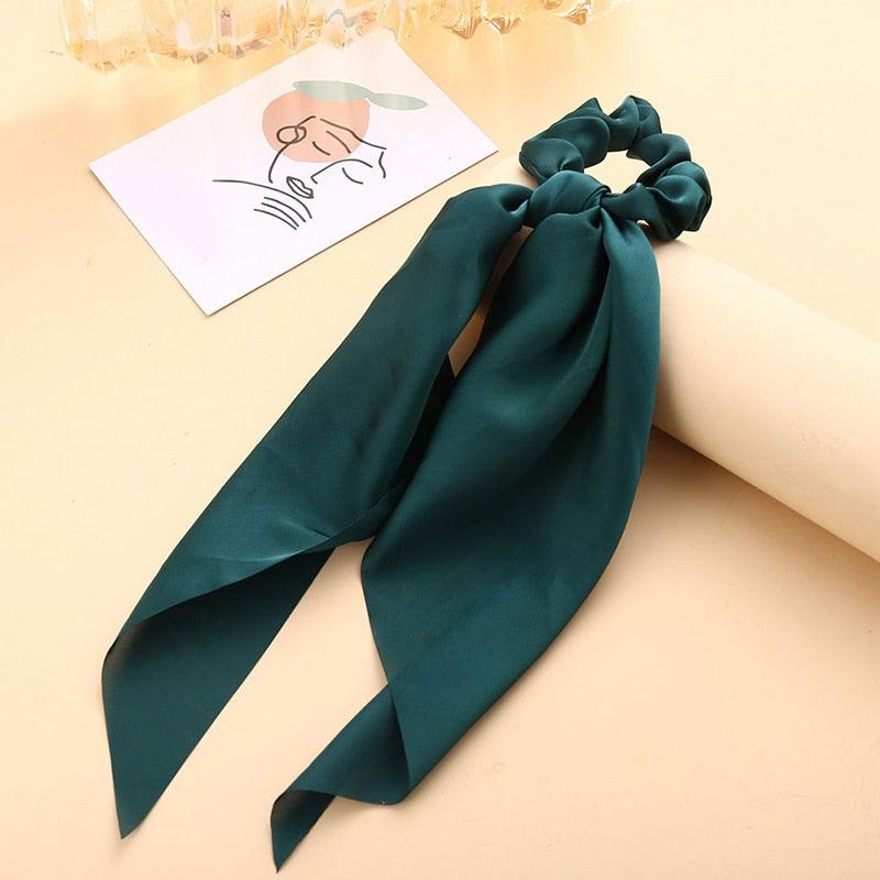 Boho Chic Ribbon Hair Scrunchies Hair Tie - The Burner Shop