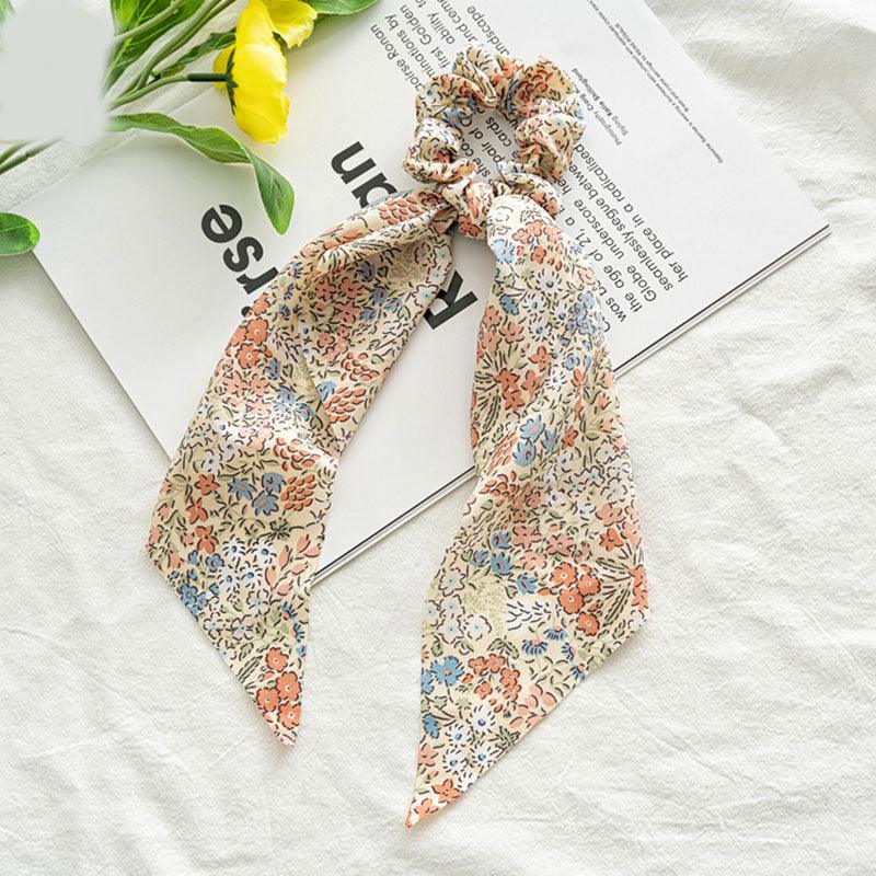 Boho Chic Ribbon Hair Scrunchies Hair Tie - The Burner Shop