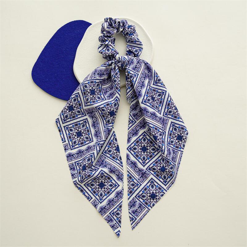 Boho Chic Ribbon Hair Scrunchies Hair Tie - The Burner Shop