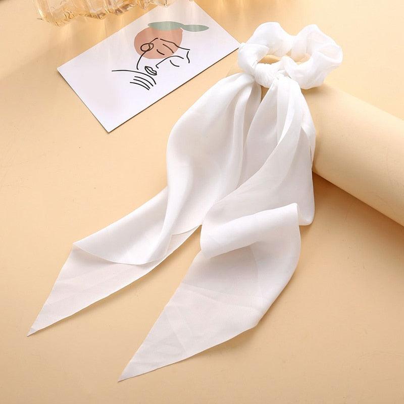 Boho Chic Ribbon Hair Scrunchies Hair Tie - The Burner Shop
