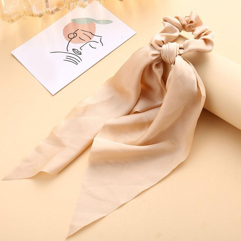 Boho Chic Ribbon Hair Scrunchies Hair Tie - The Burner Shop
