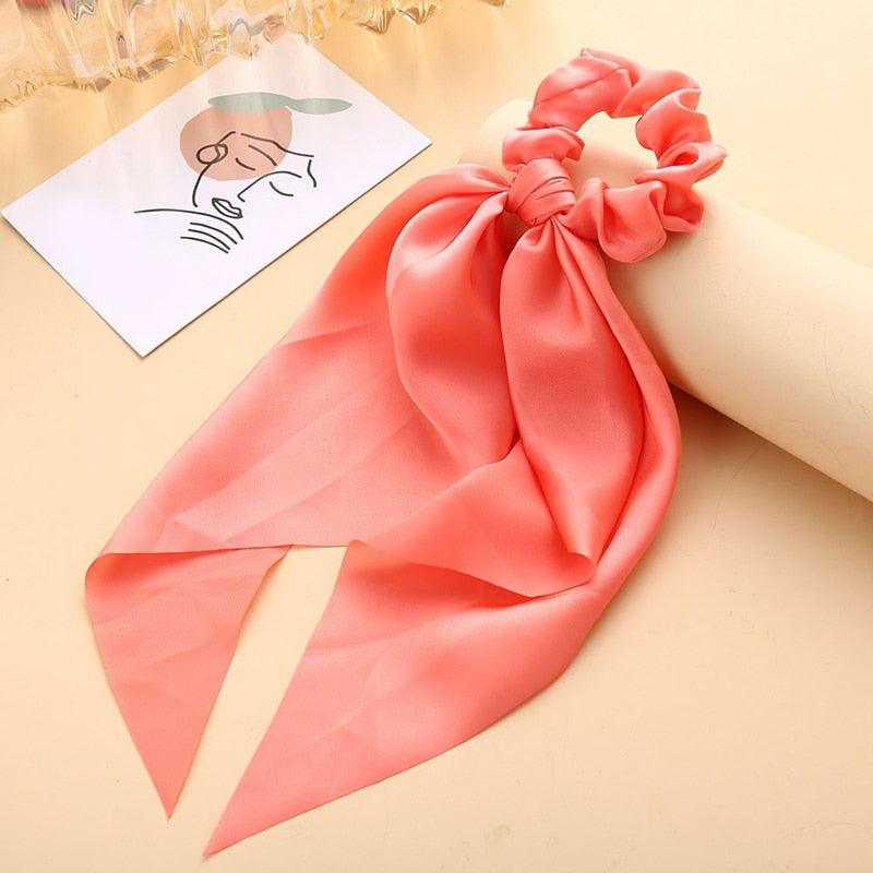 Boho Chic Ribbon Hair Scrunchies Hair Tie - The Burner Shop