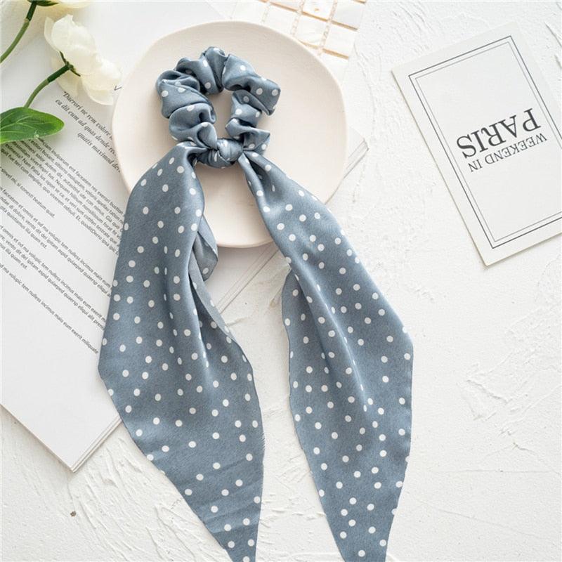 Boho Chic Ribbon Hair Scrunchies Hair Tie - The Burner Shop