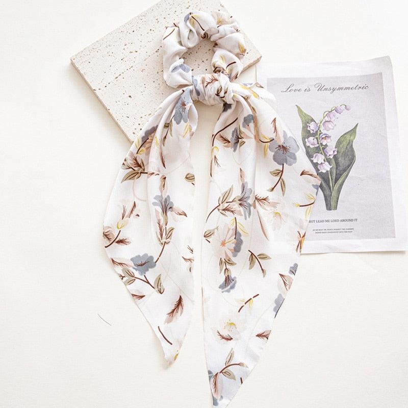 Boho Chic Ribbon Hair Scrunchies Hair Tie - The Burner Shop