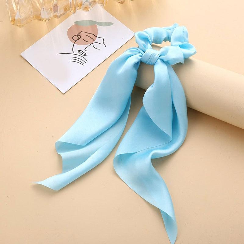 Boho Chic Ribbon Hair Scrunchies Hair Tie - The Burner Shop