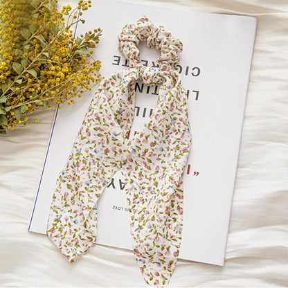 Boho Chic Ribbon Hair Scrunchies Hair Tie - The Burner Shop