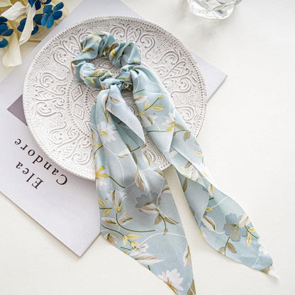 Boho Chic Ribbon Hair Scrunchies Hair Tie - The Burner Shop