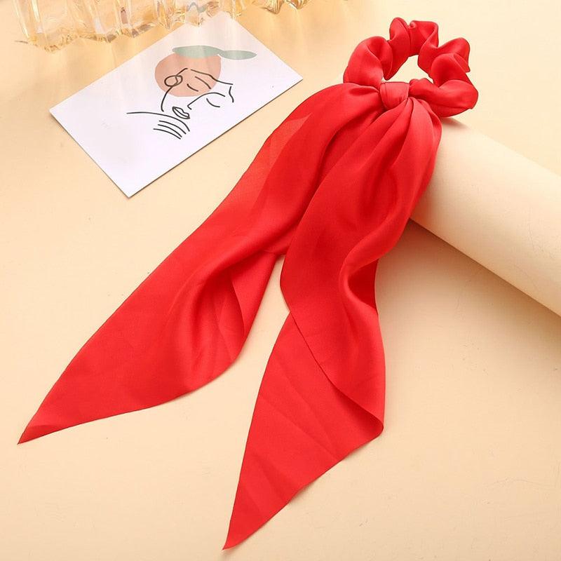 Boho Chic Ribbon Hair Scrunchies Hair Tie - The Burner Shop
