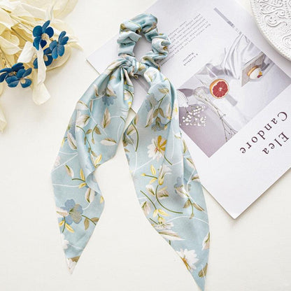 Boho Chic Ribbon Hair Scrunchies Hair Tie - The Burner Shop