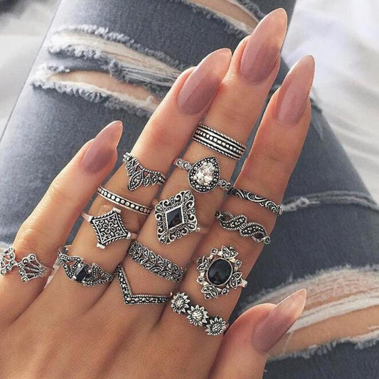 Boho Chic Ring Sets Rings - The Burner Shop
