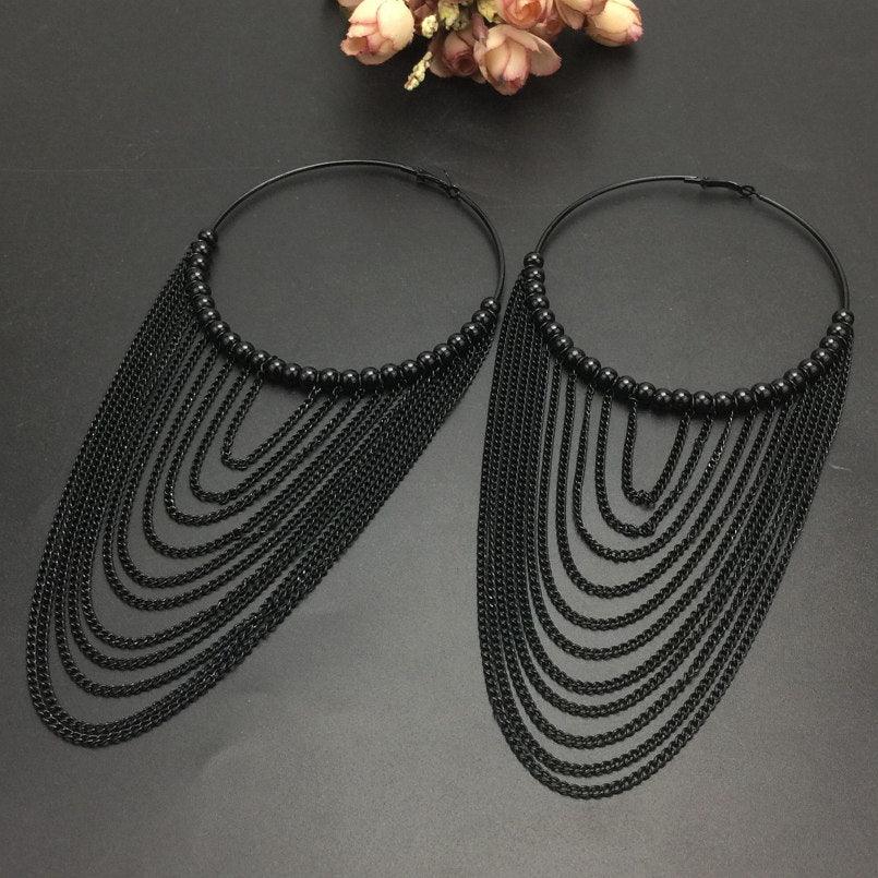 Boho Chic Round tassels Earrings Earrings - The Burner Shop