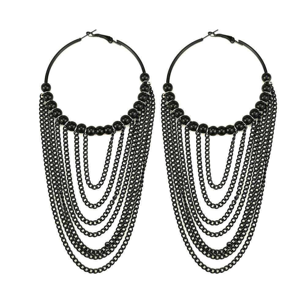 Boho Chic Round tassels Earrings Earrings - The Burner Shop
