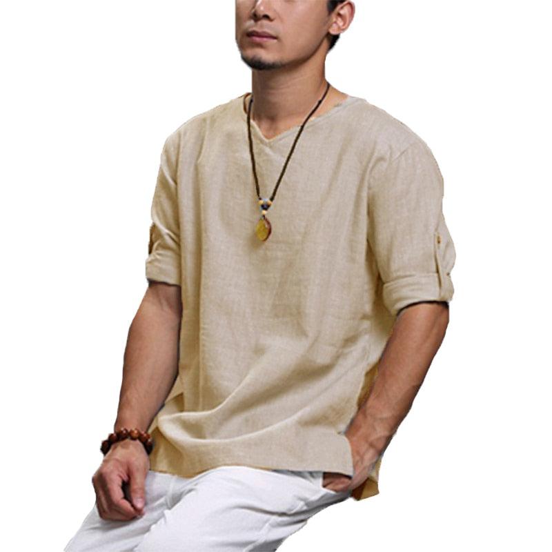 Boho Cotton Loose Shirt Shirts - The Burner Shop