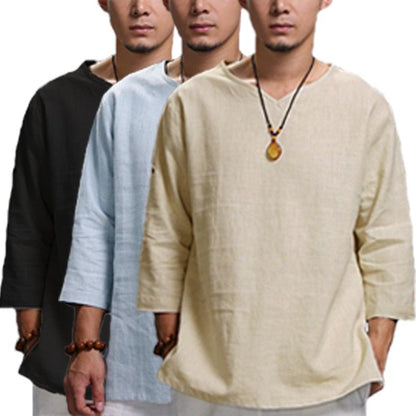 Boho Cotton Loose Shirt Shirts - The Burner Shop