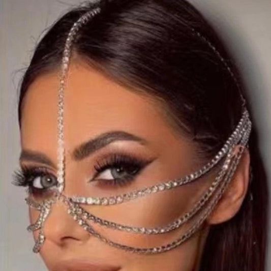 Boho Crystal Tassel Face Jewelry Face Jewelry - The Burner Shop