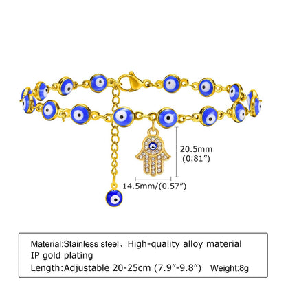 Boho Evil Eye Anklets Anklets - The Burner Shop