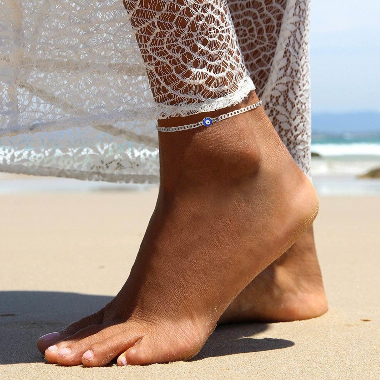 Boho Evil Eye Anklets Anklets - The Burner Shop