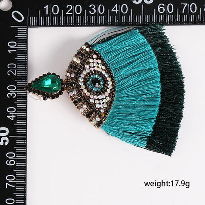 Boho Evil Eye Dangle Earrings Earrings - The Burner Shop