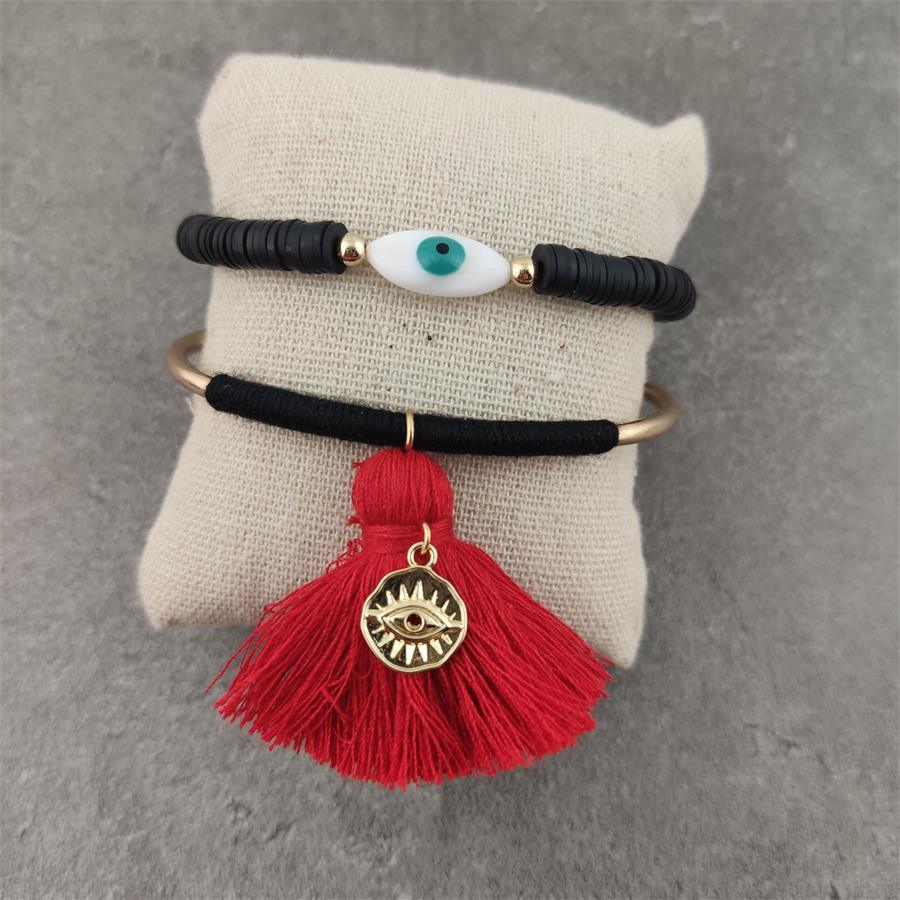 Boho Evil Eye with Tassel Bracelets Bracelets - The Burner Shop