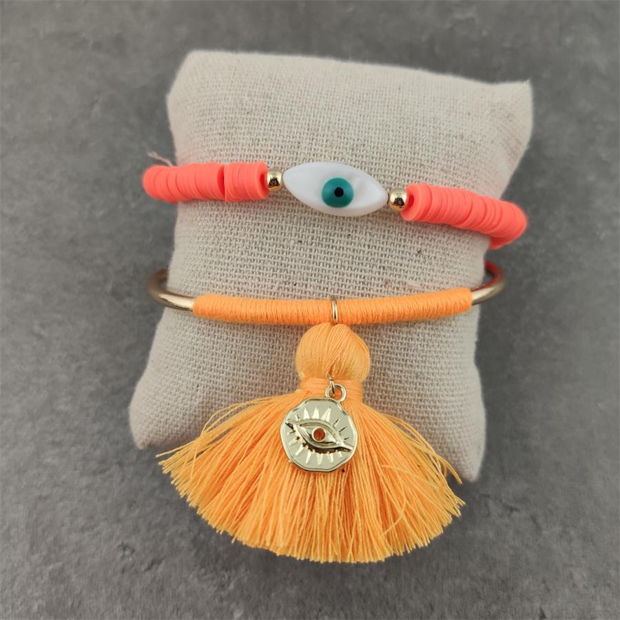 Boho Evil Eye with Tassel Bracelets Bracelets - The Burner Shop