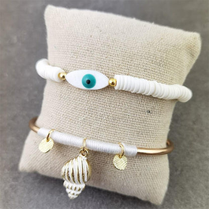 Boho Evil Eye with Tassel Bracelets Bracelets - The Burner Shop