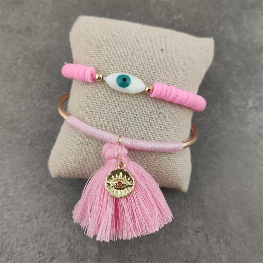 Boho Evil Eye with Tassel Bracelets Bracelets - The Burner Shop