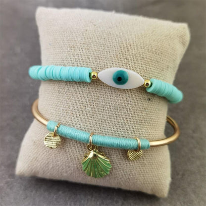 Boho Evil Eye with Tassel Bracelets Bracelets - The Burner Shop