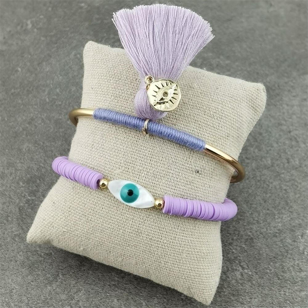 Boho Evil Eye with Tassel Bracelets Bracelets - The Burner Shop