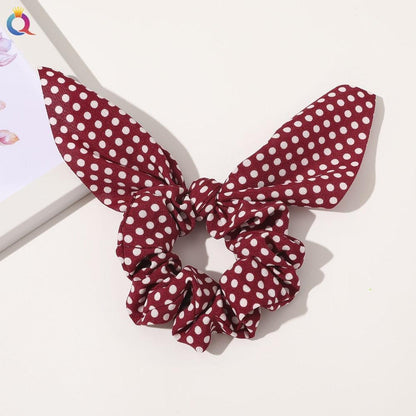 Boho Floral Bowknot Hair Ties Hair Tie - The Burner Shop