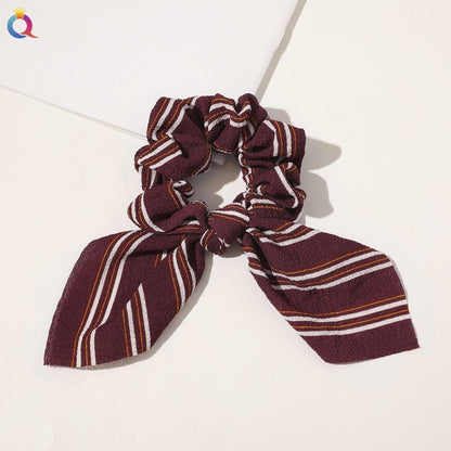 Boho Floral Bowknot Hair Ties Hair Tie - The Burner Shop