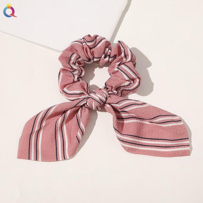 Boho Floral Bowknot Hair Ties Hair Tie - The Burner Shop