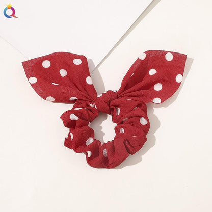 Boho Floral Bowknot Hair Ties Hair Tie - The Burner Shop