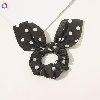 Boho Floral Bowknot Hair Ties Hair Tie - The Burner Shop