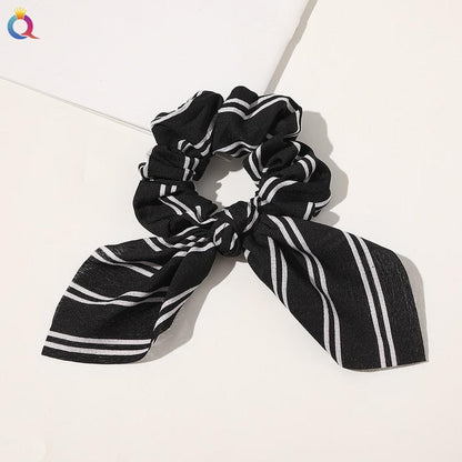 Boho Floral Bowknot Hair Ties Hair Tie - The Burner Shop