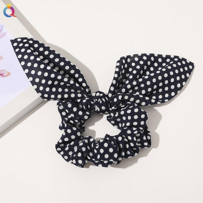 Boho Floral Bowknot Hair Ties Hair Tie - The Burner Shop