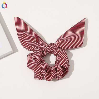 Boho Floral Bowknot Hair Ties Hair Tie - The Burner Shop