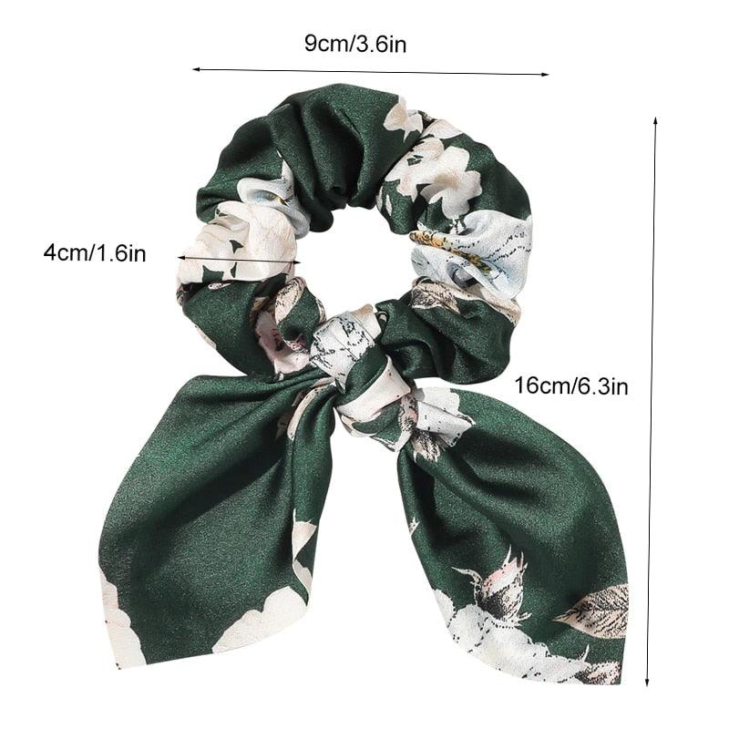 Boho Floral Bowknot Hair Ties Hair Tie - The Burner Shop