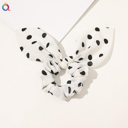 Boho Floral Bowknot Hair Ties Hair Tie - The Burner Shop