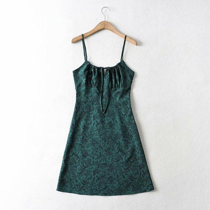 Boho Floral Print Sling Dress dresses - The Burner Shop