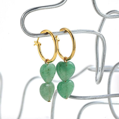 Boho Handmade Natural Stone Bead Earrings Earrings - The Burner Shop