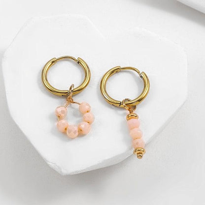 Boho Handmade Natural Stone Bead Earrings Earrings - The Burner Shop