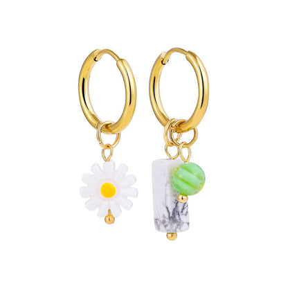Boho Handmade Natural Stone Bead Earrings Earrings - The Burner Shop