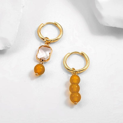 Boho Handmade Natural Stone Bead Earrings Earrings - The Burner Shop