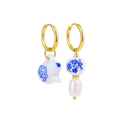 Boho Handmade Natural Stone Bead Earrings Earrings - The Burner Shop