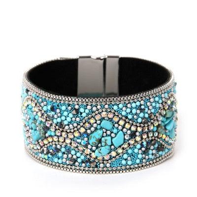 Boho Handmade Rhinestone Bracelet Bracelets - The Burner Shop