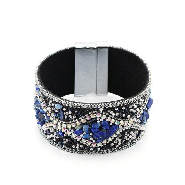 Boho Handmade Rhinestone Bracelet Bracelets - The Burner Shop