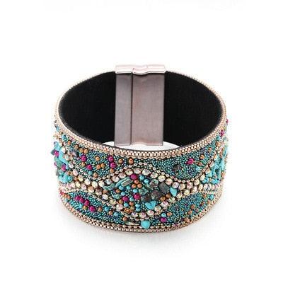 Boho Handmade Rhinestone Bracelet Bracelets - The Burner Shop