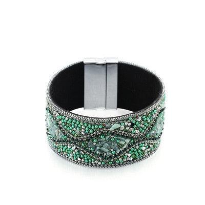 Boho Handmade Rhinestone Bracelet Bracelets - The Burner Shop