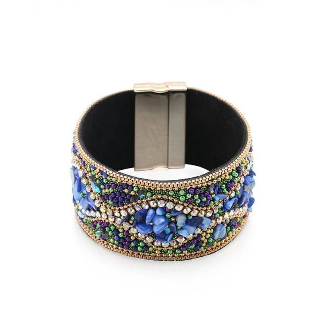 Boho Handmade Rhinestone Bracelet Bracelets - The Burner Shop